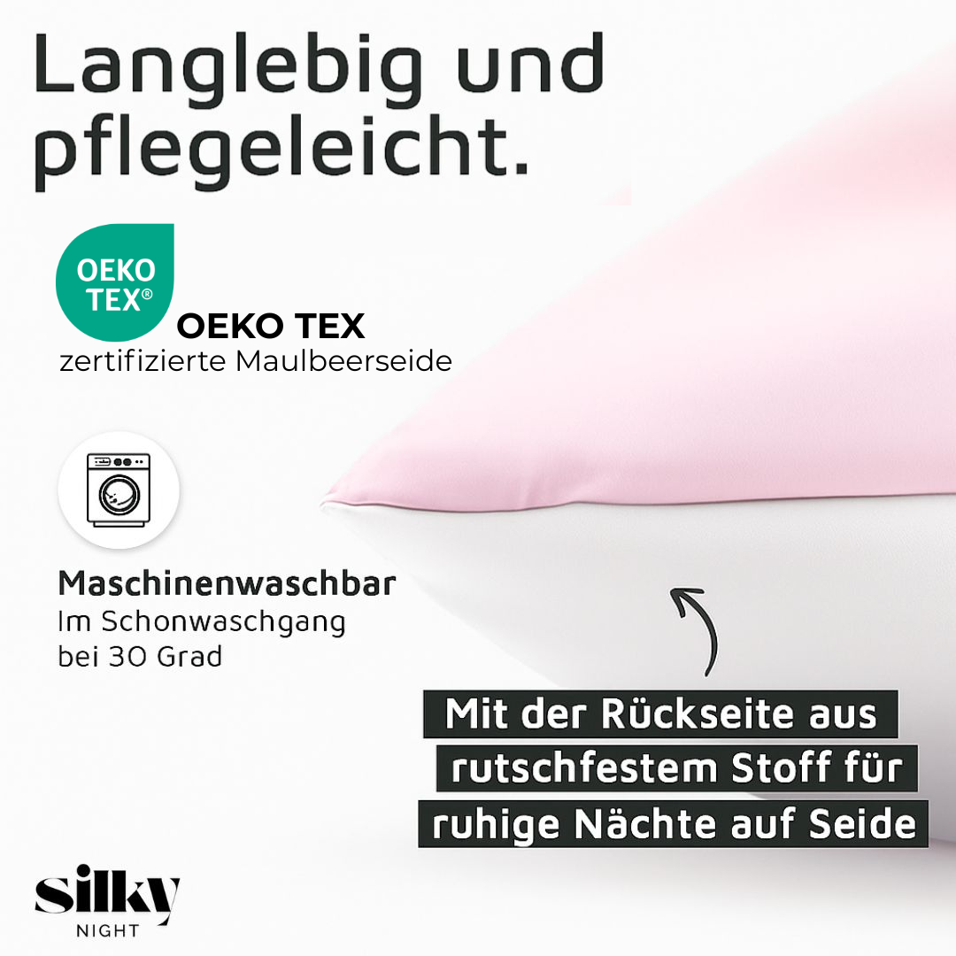 Funda de Seda para Almohada Ergonómica